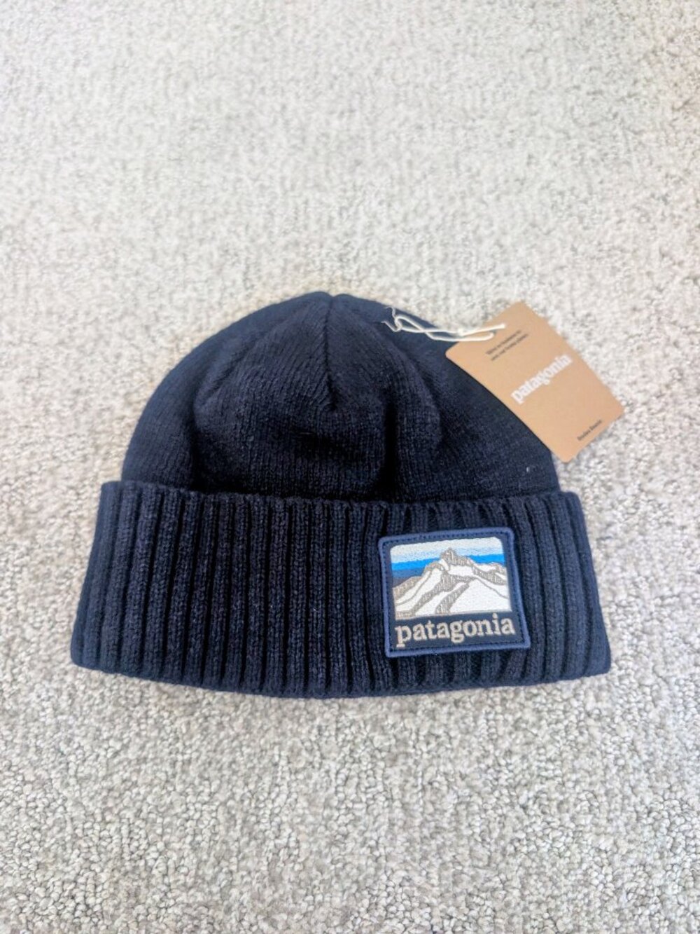 Patagonia Brodeo Beanie Hat NAVY On Size Fits All